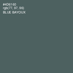 #4D6160 - Blue Bayoux Color Image